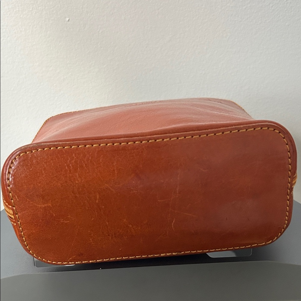 Vera Pelle Genuine Leather Crossbody Bag Made in Italy – Caramel Brown🤎🧡 - Picture 6 of 8